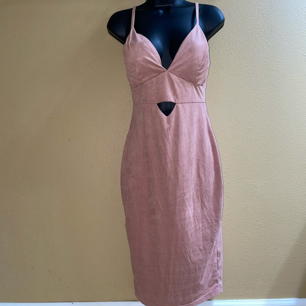 4/$40 Velvety cutout dress